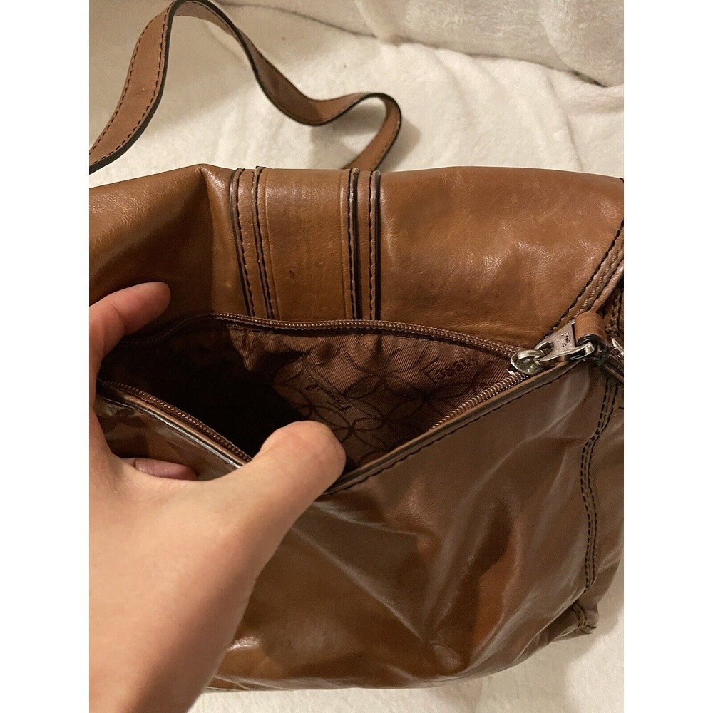 Fossil Shoulder Bag Crossbody Bag Leather Brown Shoulder‎ Bag Messenger Bag - Picture 4 of 9